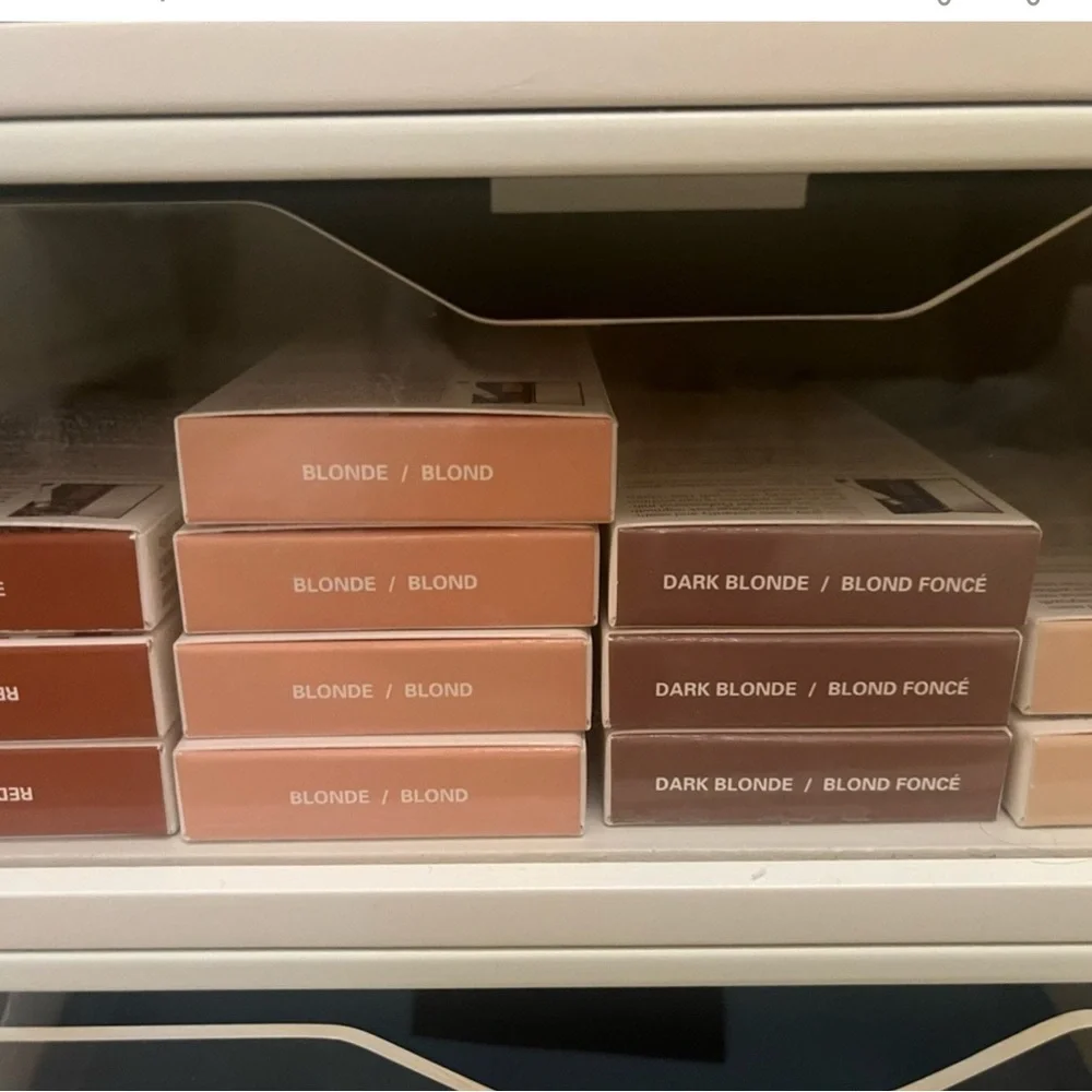 Blonde and Dark Blonde Hair Color Storage Box